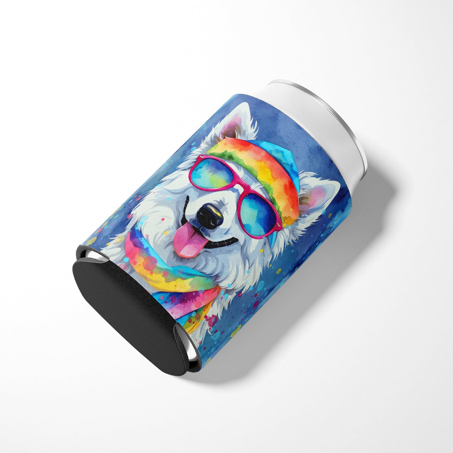 American Eskimo Hippie Dawg Can or Bottle Hugger