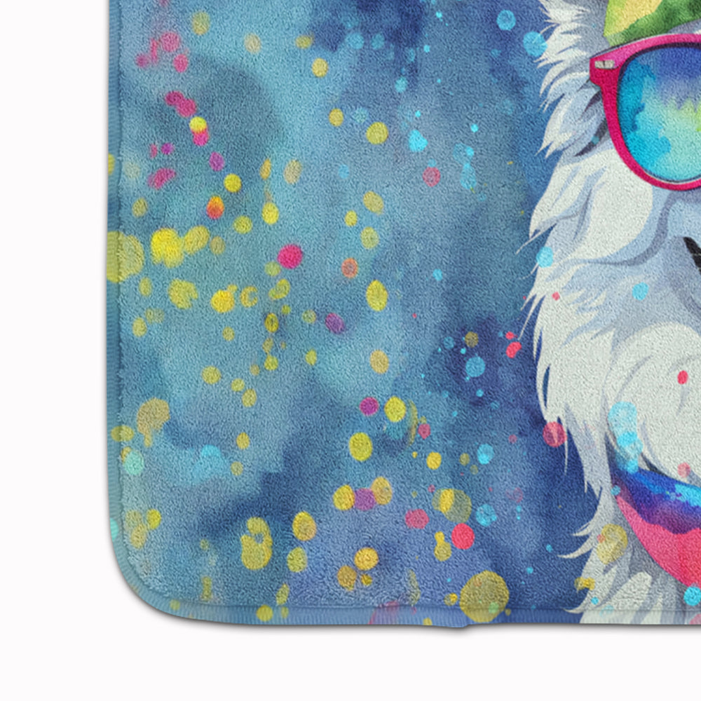 American Eskimo Hippie Dawg Memory Foam Kitchen Mat