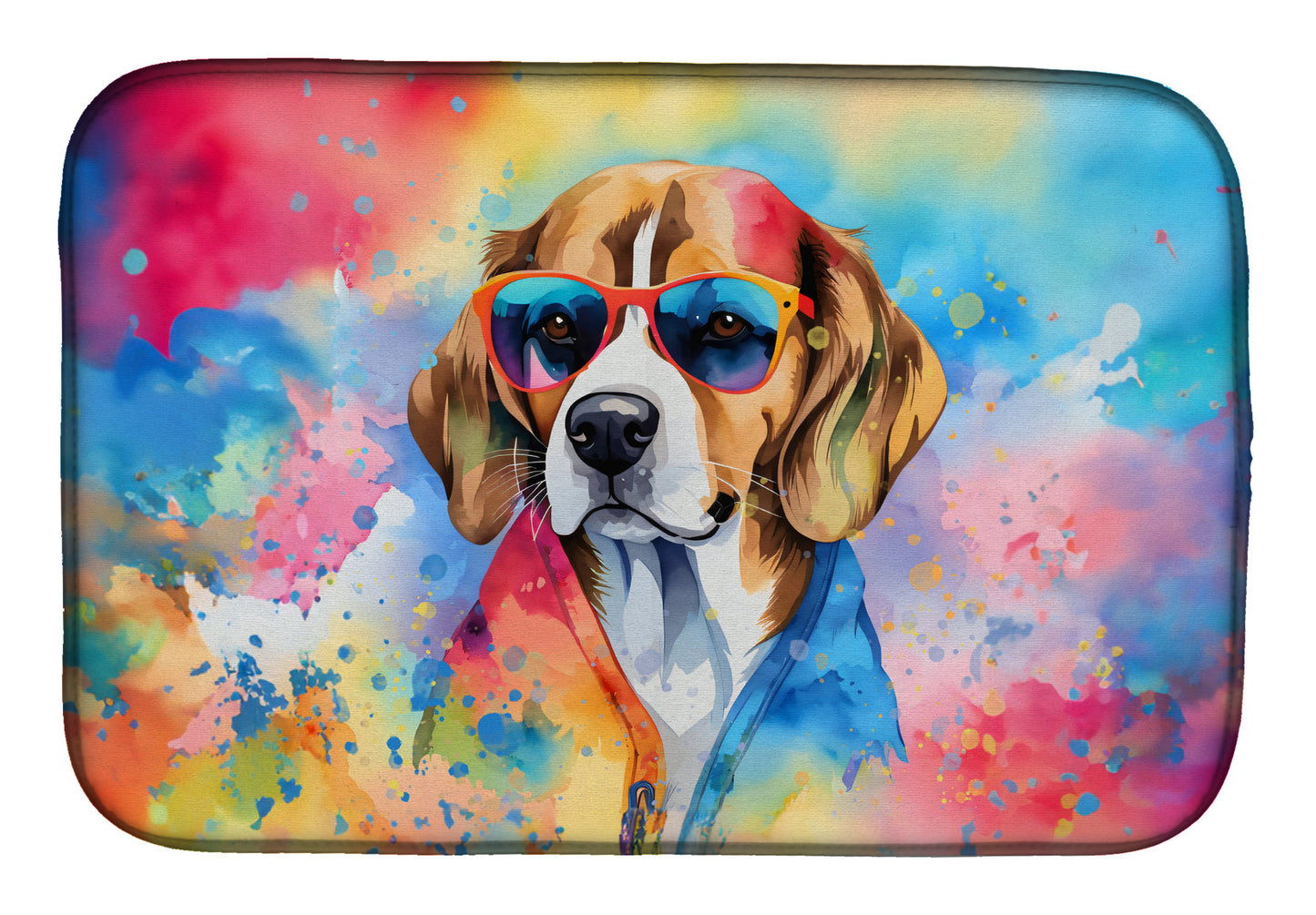 Buy this Beagle Hippie Dawg Dish Drying Mat