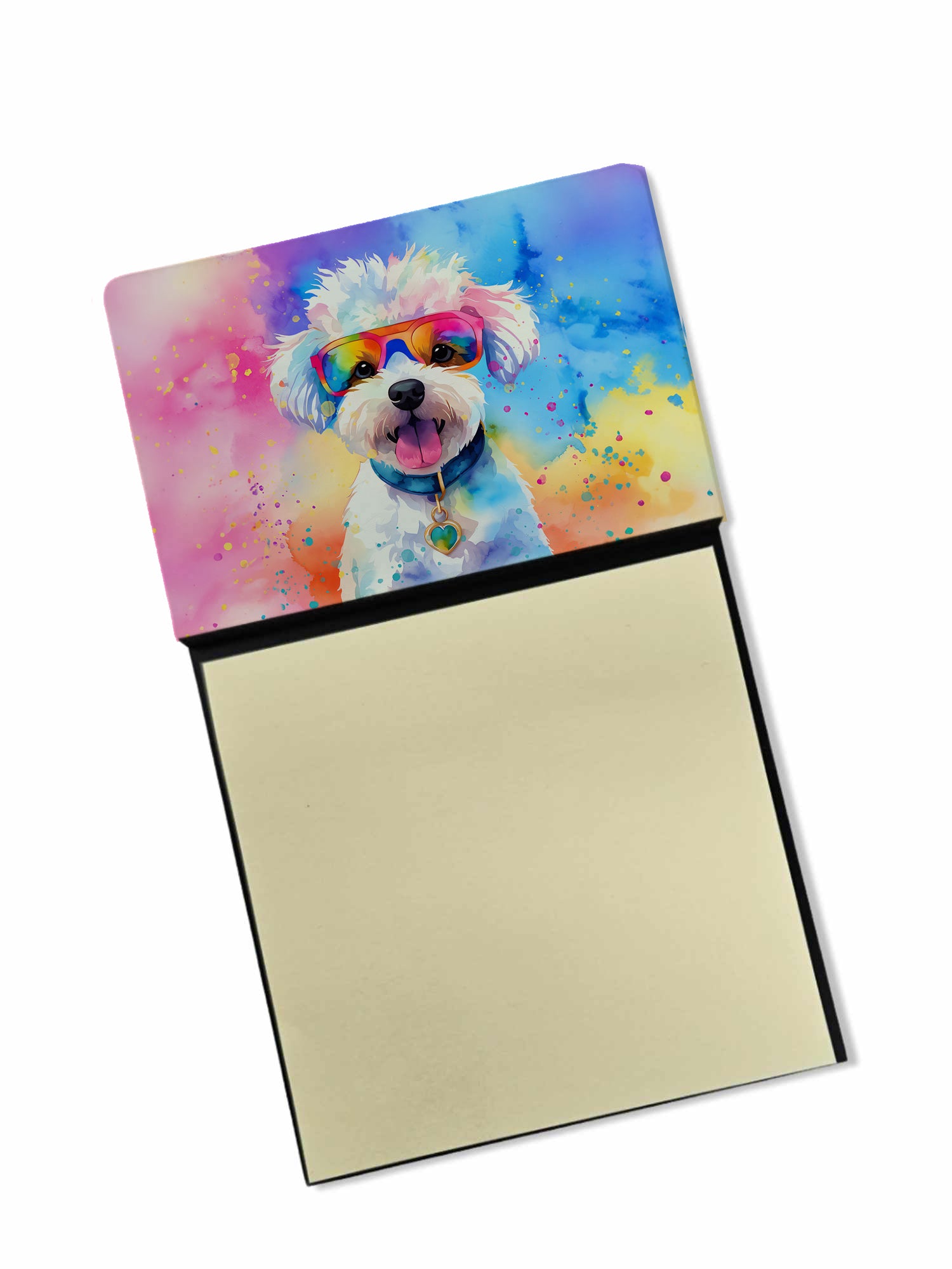 Buy this Bichon Frise Hippie Dawg Sticky Note Holder