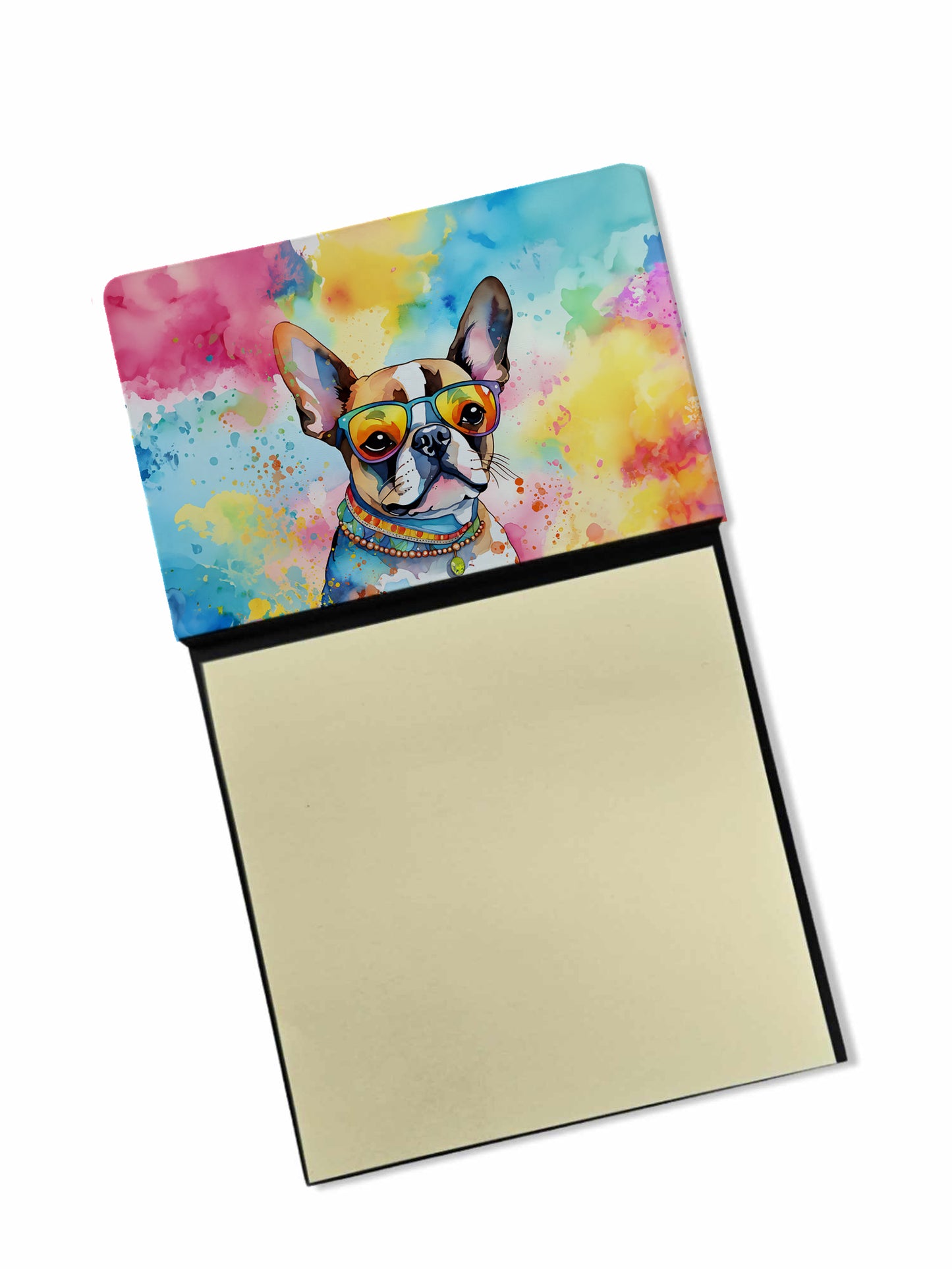 Buy this Boston Terrier Hippie Dawg Sticky Note Holder