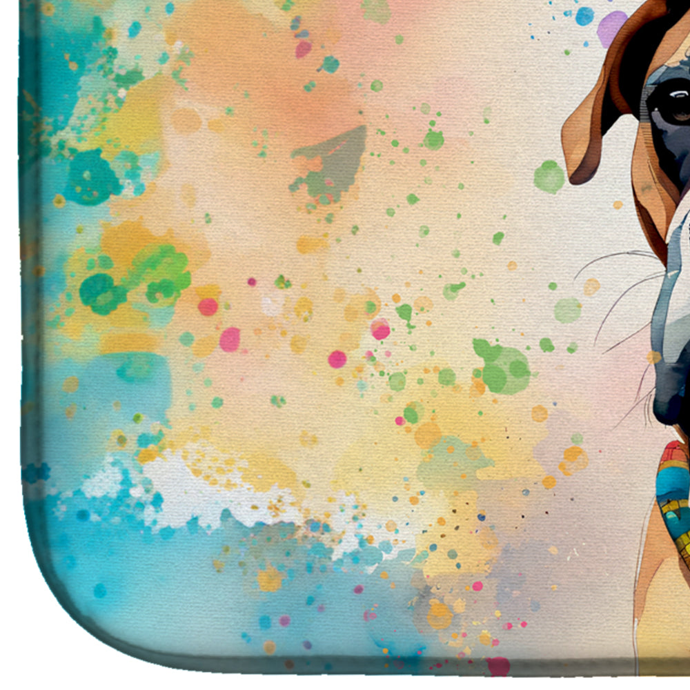 Boxer Hippie Dawg Dish Drying Mat