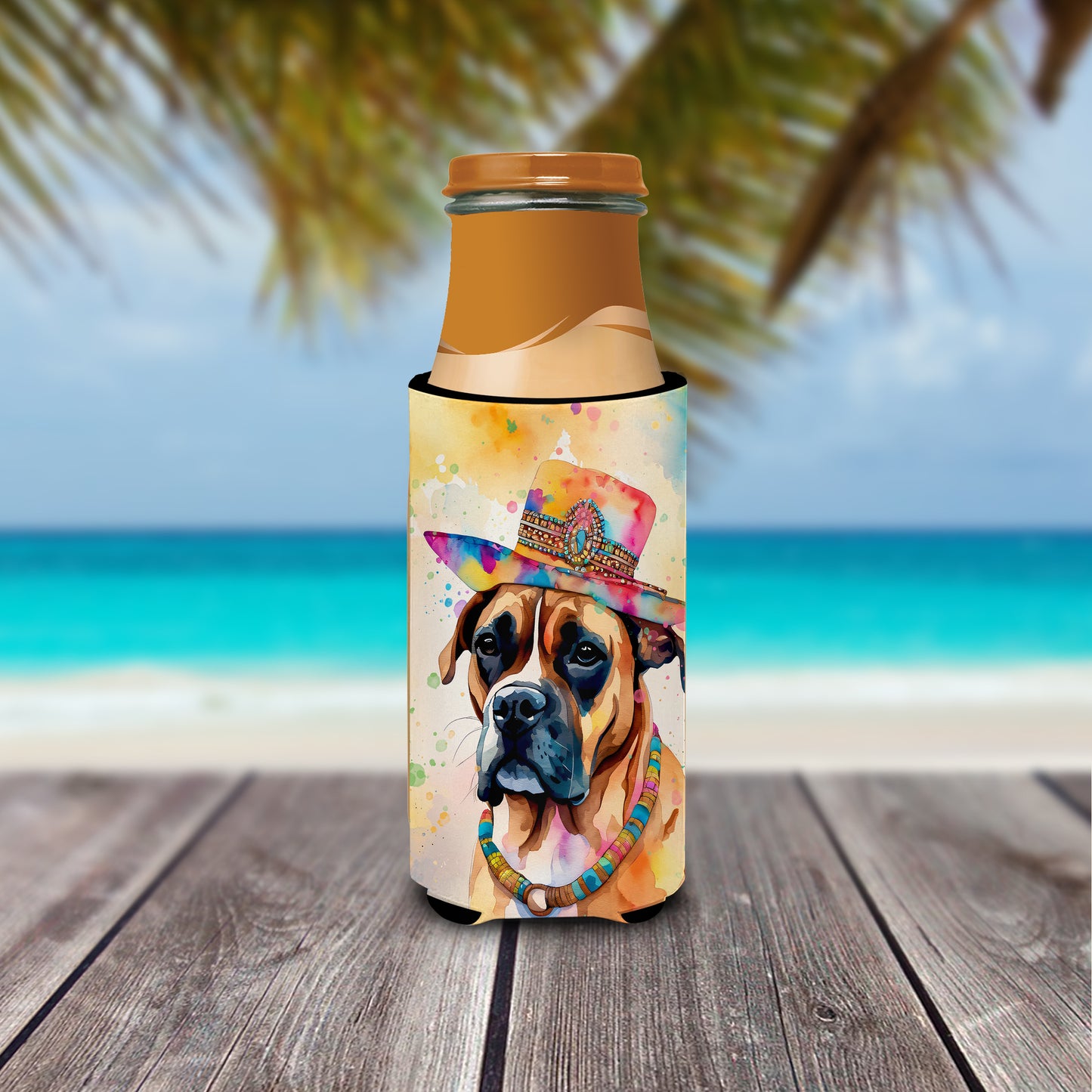 Boxer Hippie Dawg Hugger for Ultra Slim Cans