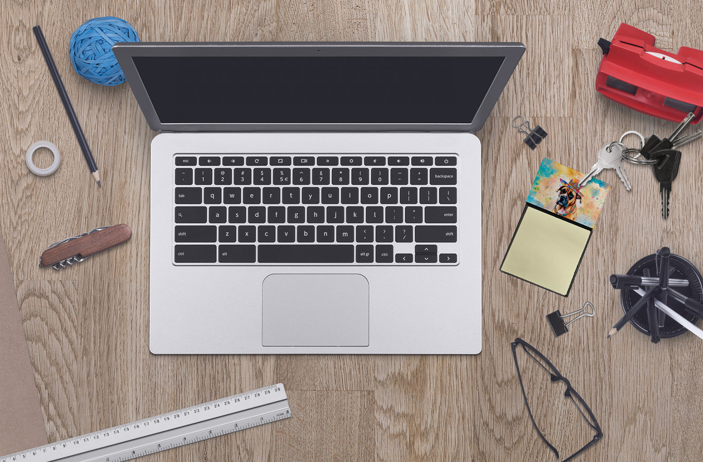 Boxer Hippie Dawg Sticky Note Holder