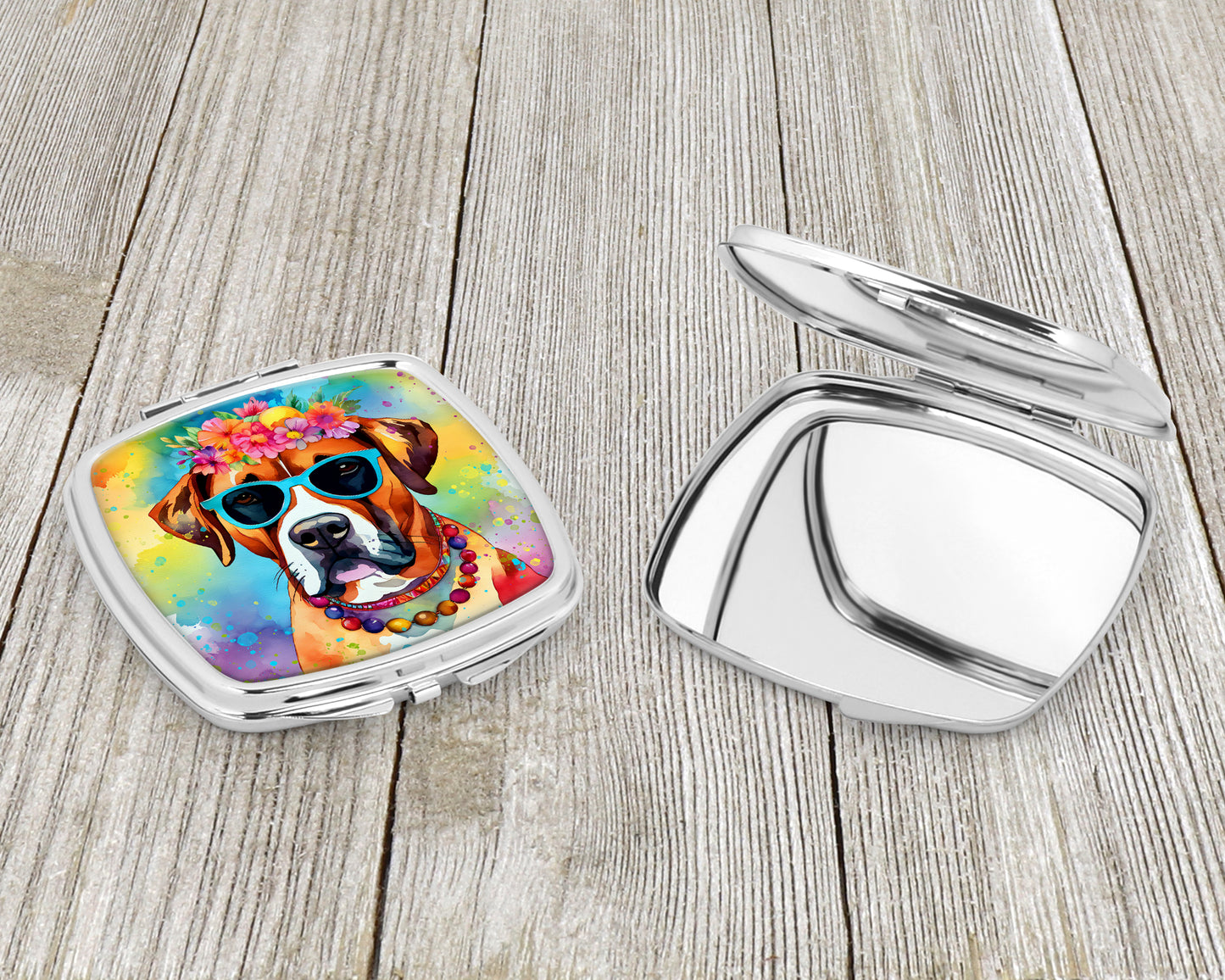 Boxer Hippie Dawg Compact Mirror