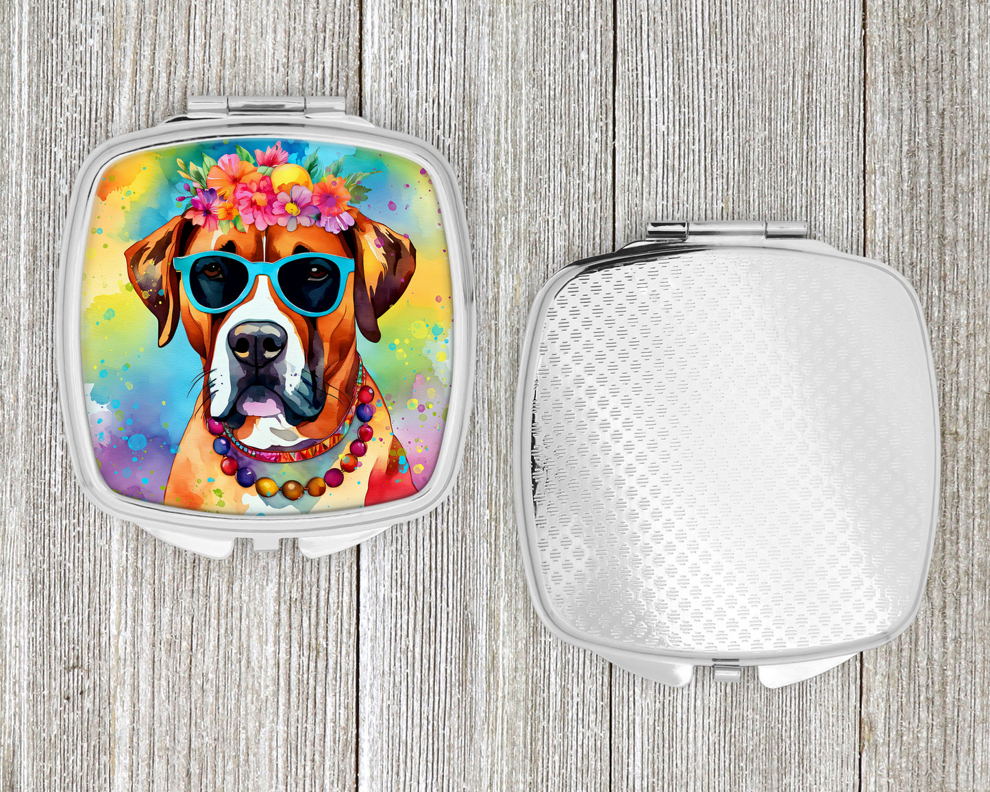 Boxer Hippie Dawg Compact Mirror