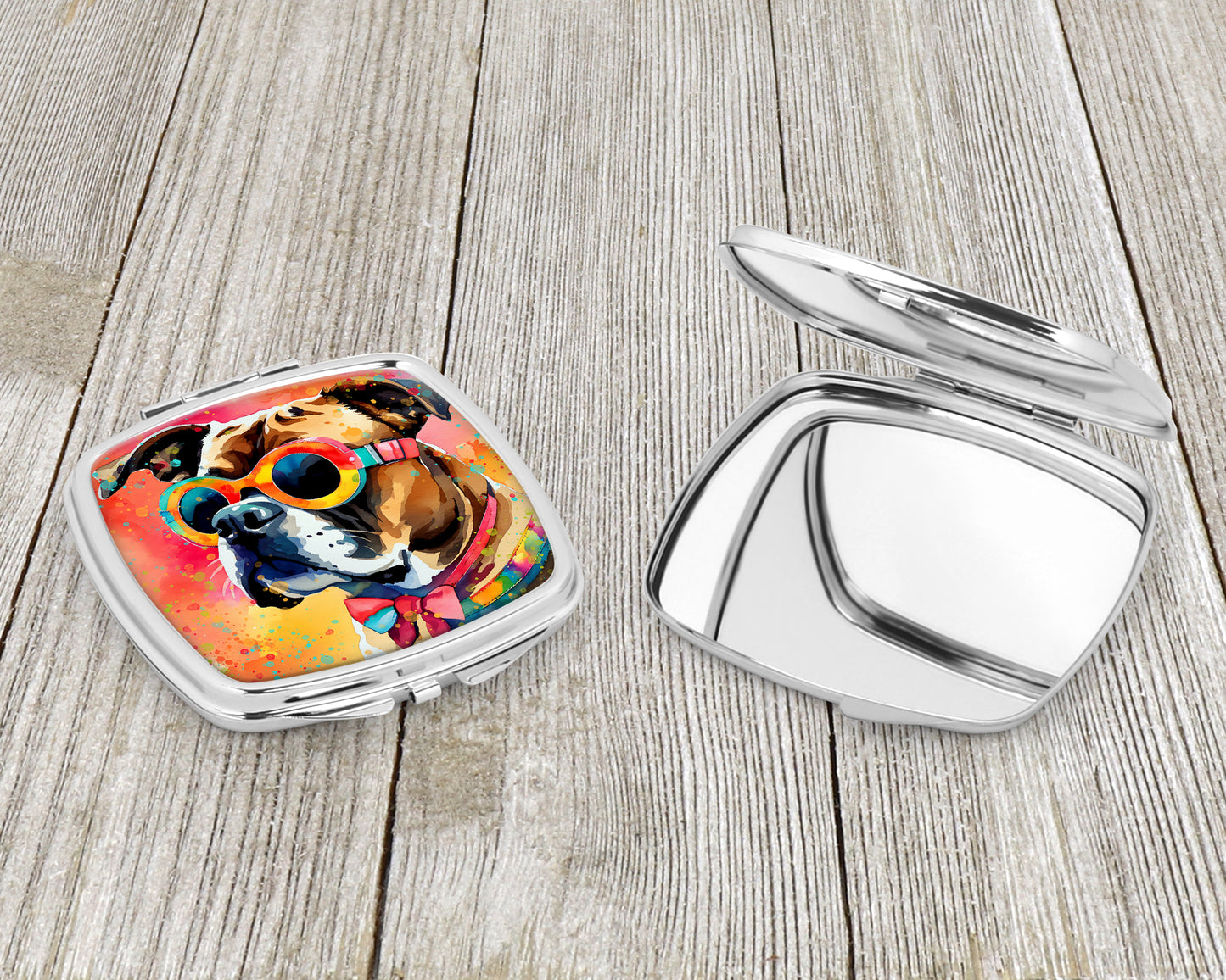 Boxer Hippie Dawg Compact Mirror