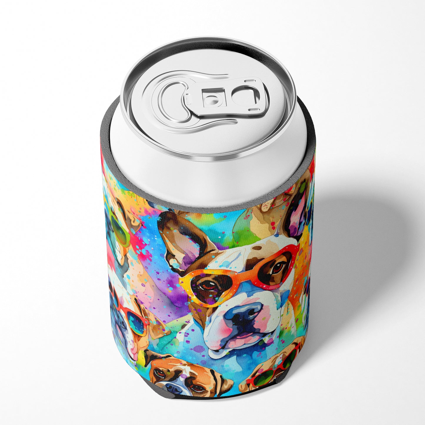 Boxer Hippie Dawg Can or Bottle Hugger