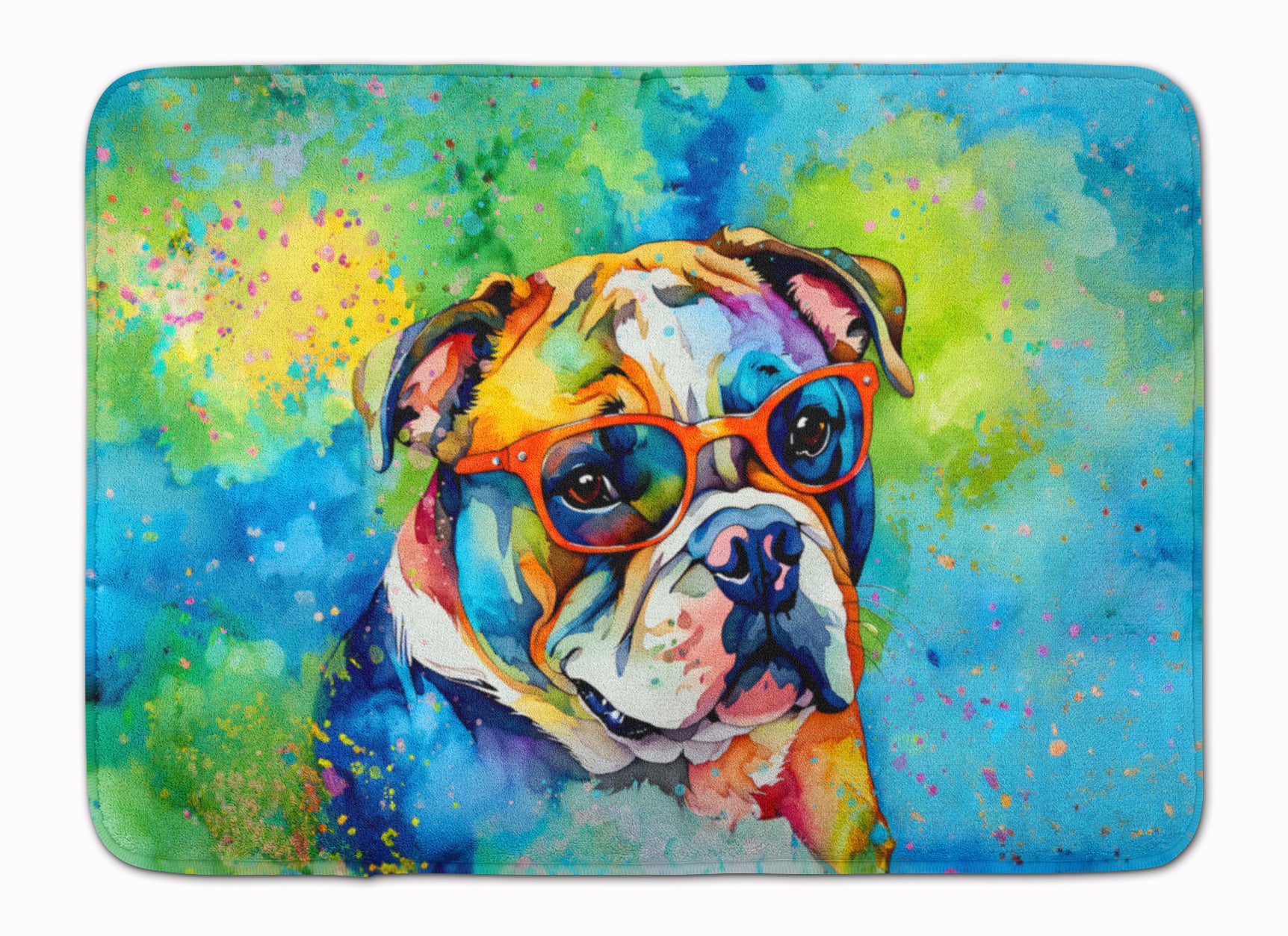 Buy this English Bulldog Hippie Dawg Memory Foam Kitchen Mat