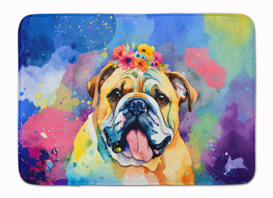 Buy this English Bulldog Hippie Dawg Memory Foam Kitchen Mat