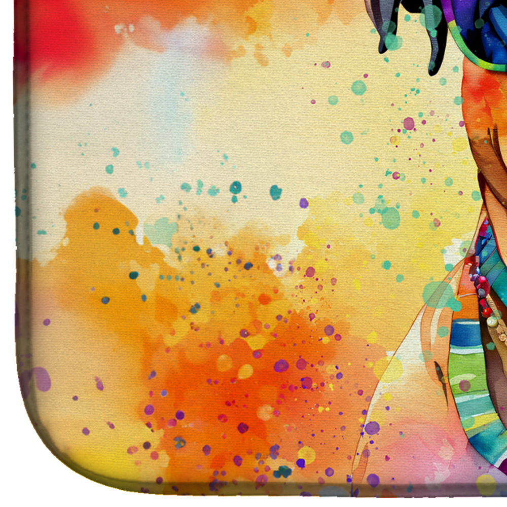 Bullmastiff Hippie Dawg Dish Drying Mat