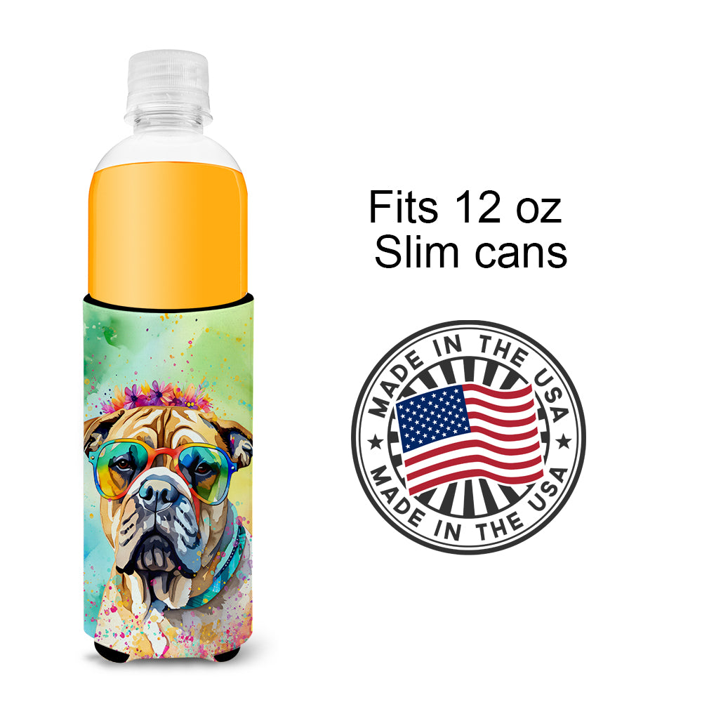 Bullmastiff Hippie Dawg Hugger for Ultra Slim Cans