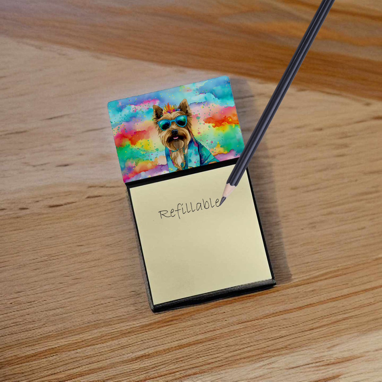 Cairn Terrier Hippie Dawg Sticky Note Holder