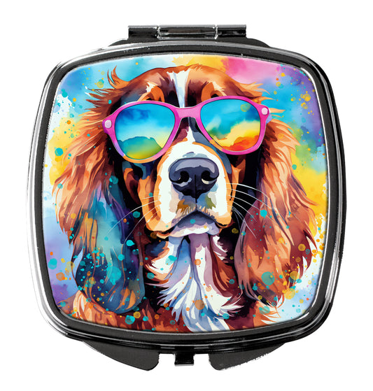 Buy this Cavalier Spaniel Hippie Dawg Compact Mirror