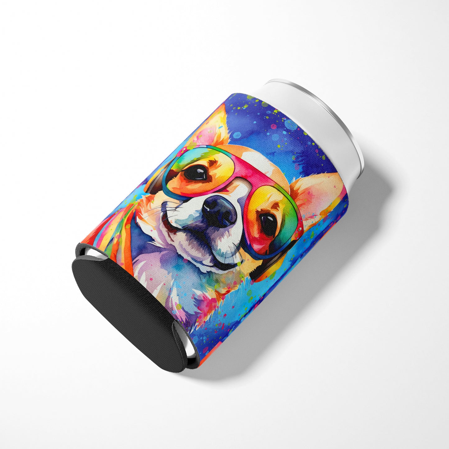 Chihuahua Hippie Dawg Can or Bottle Hugger