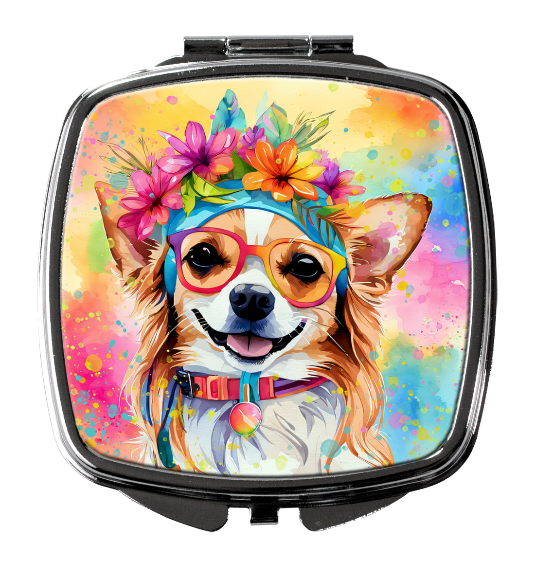 Buy this Chihuahua Hippie Dawg Compact Mirror