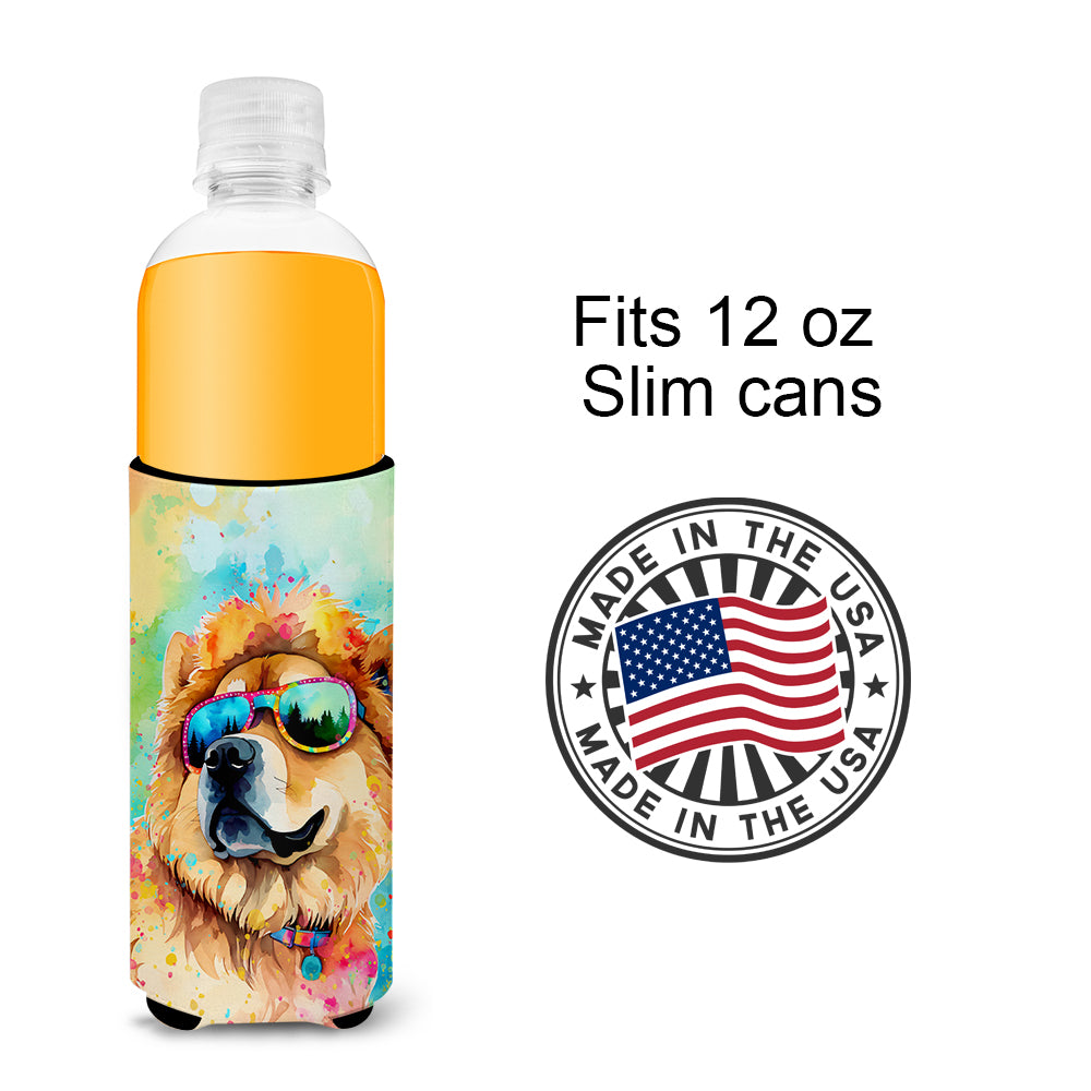 Chow Chow Hippie Dawg Hugger for Ultra Slim Cans