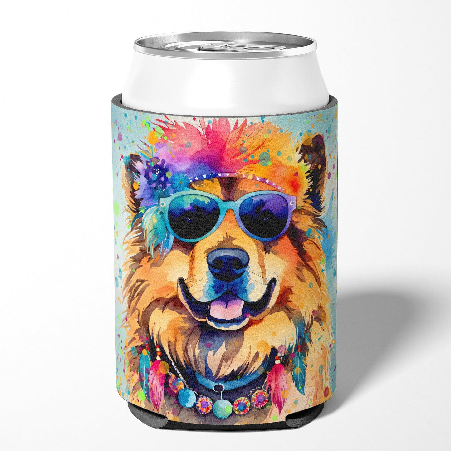 Chow Chow Hippie Dawg Can or Bottle Hugger