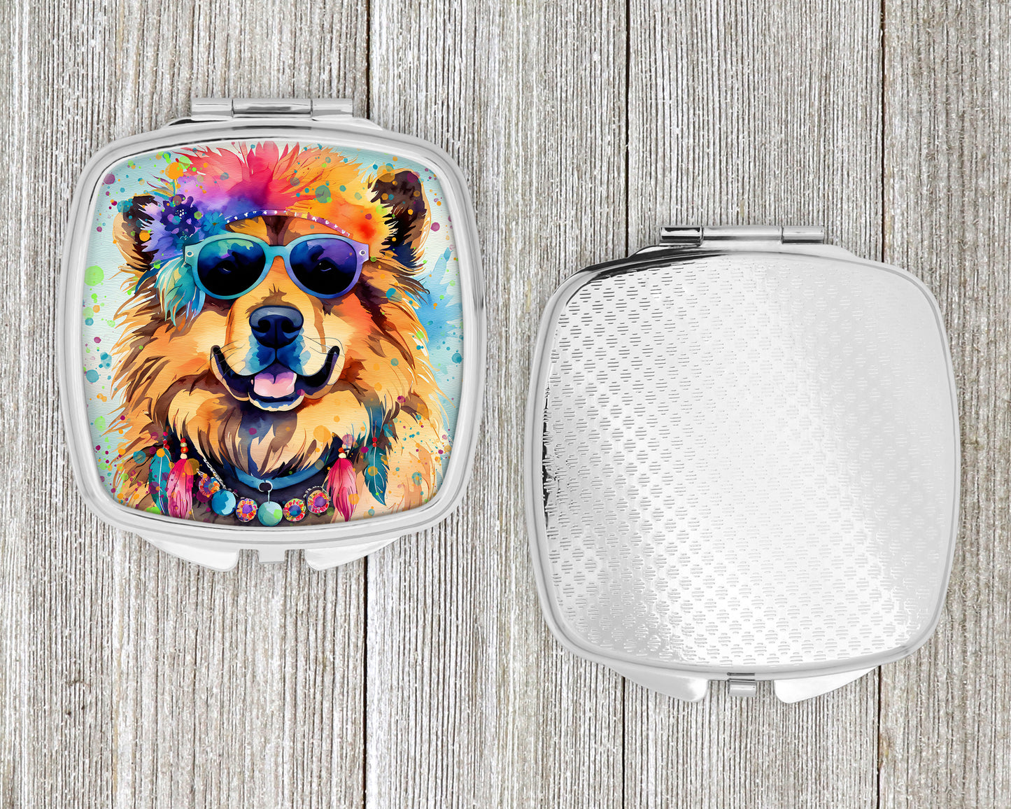 Chow Chow Hippie Dawg Compact Mirror