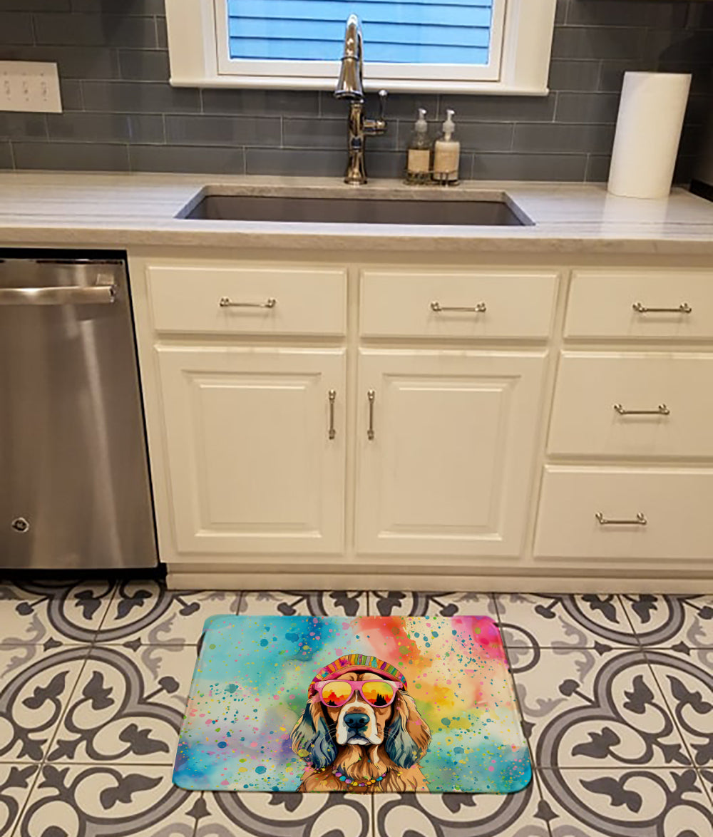 Cocker Spaniel Hippie Dawg Memory Foam Kitchen Mat