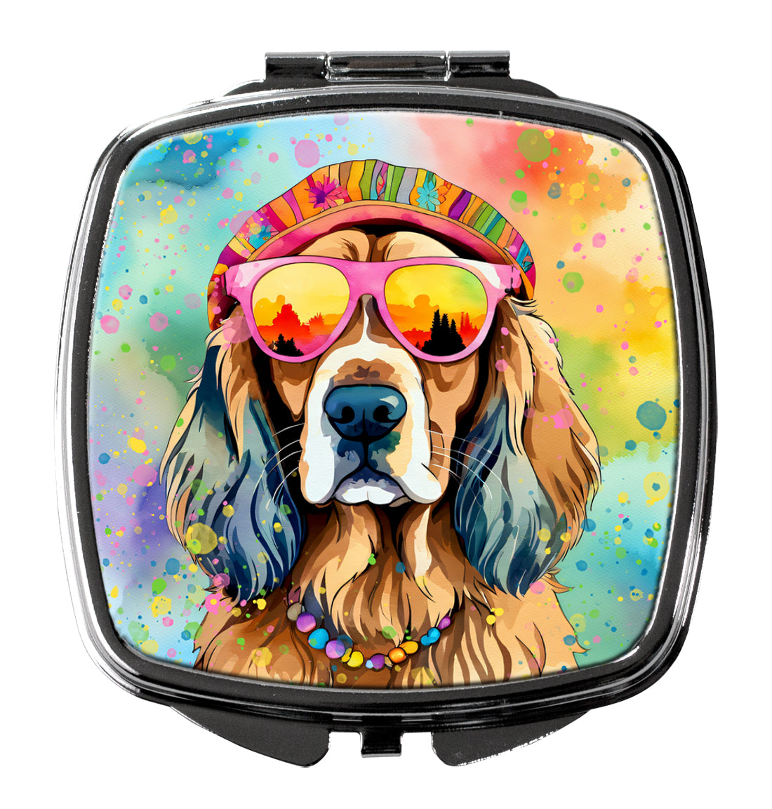 Buy this Cocker Spaniel Hippie Dawg Compact Mirror