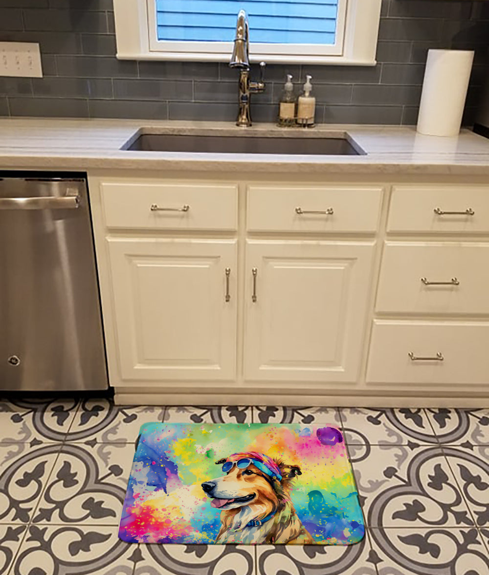 Collie Hippie Dawg Memory Foam Kitchen Mat