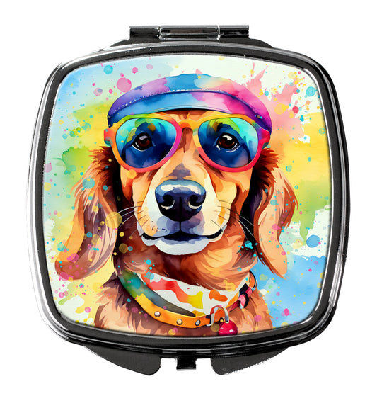 Buy this Dachshund Hippie Dawg Compact Mirror