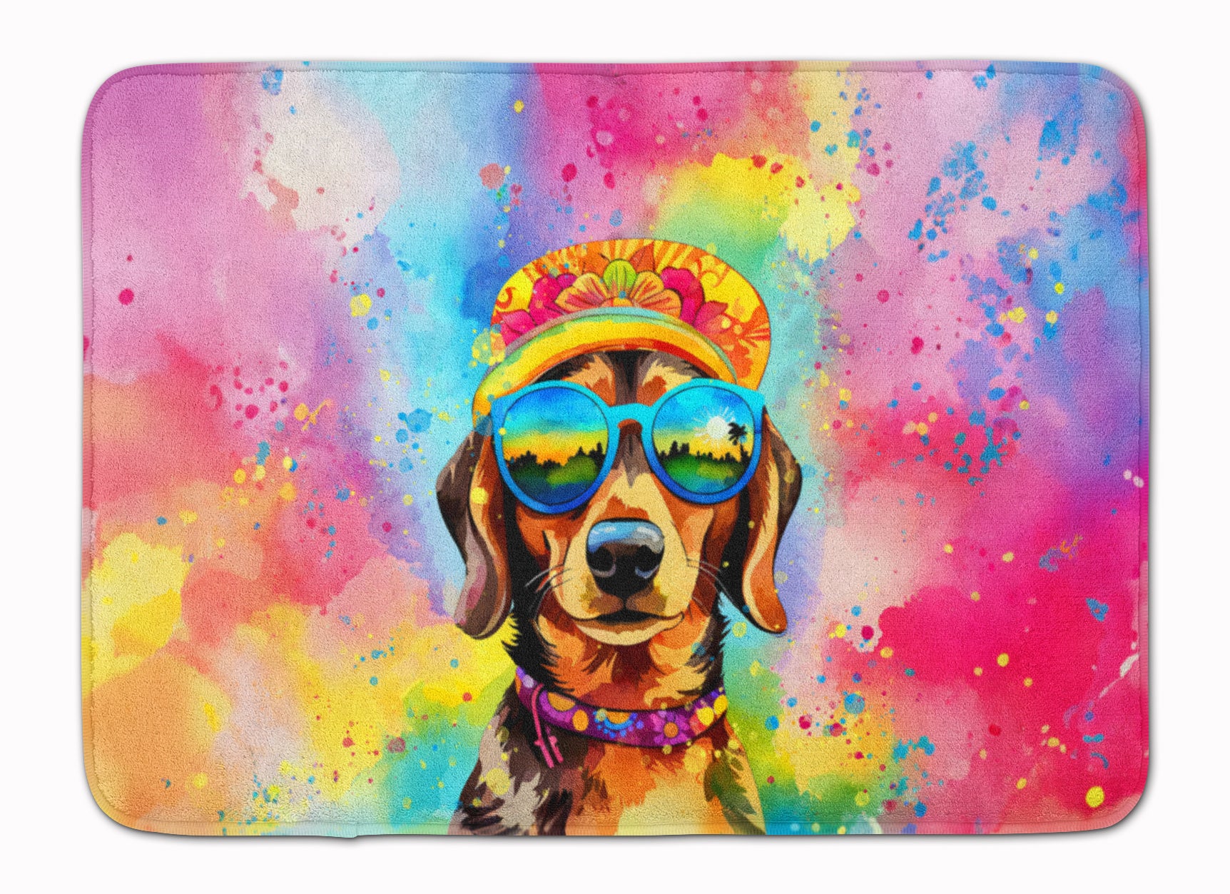 Buy this Dachshund Hippie Dawg Memory Foam Kitchen Mat