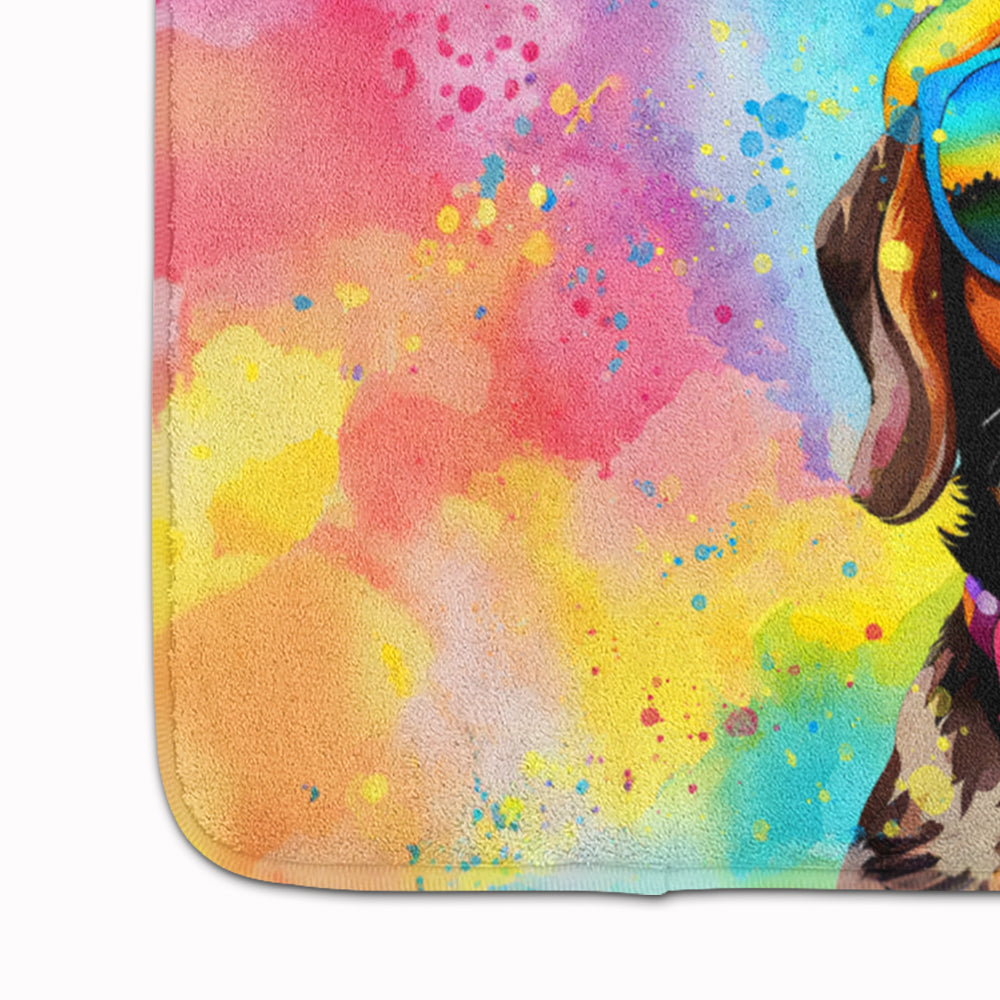 Dachshund Hippie Dawg Memory Foam Kitchen Mat