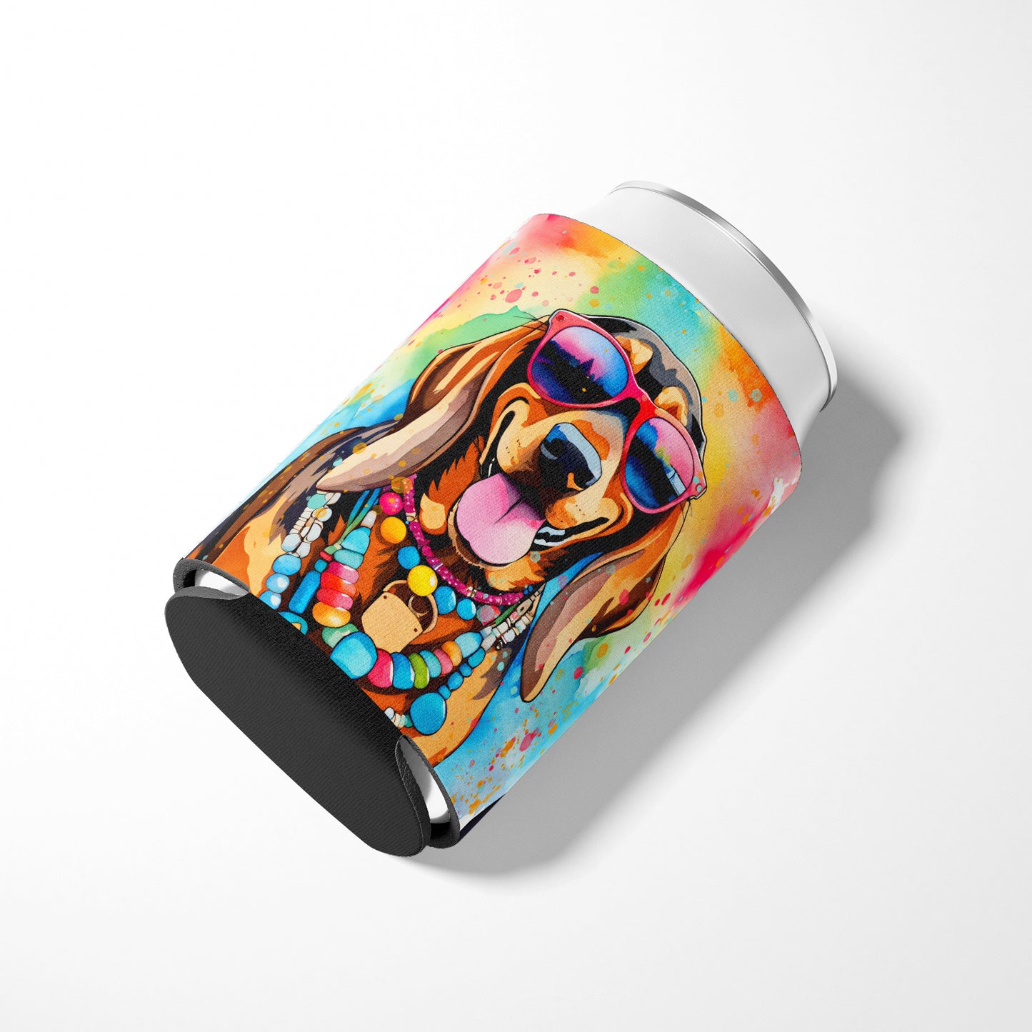 Doberman Pinscher Hippie Dawg Can or Bottle Hugger