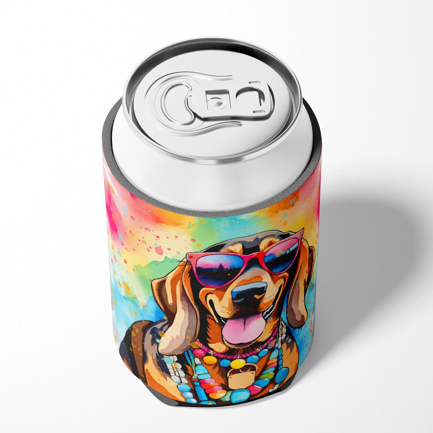 Doberman Pinscher Hippie Dawg Can or Bottle Hugger