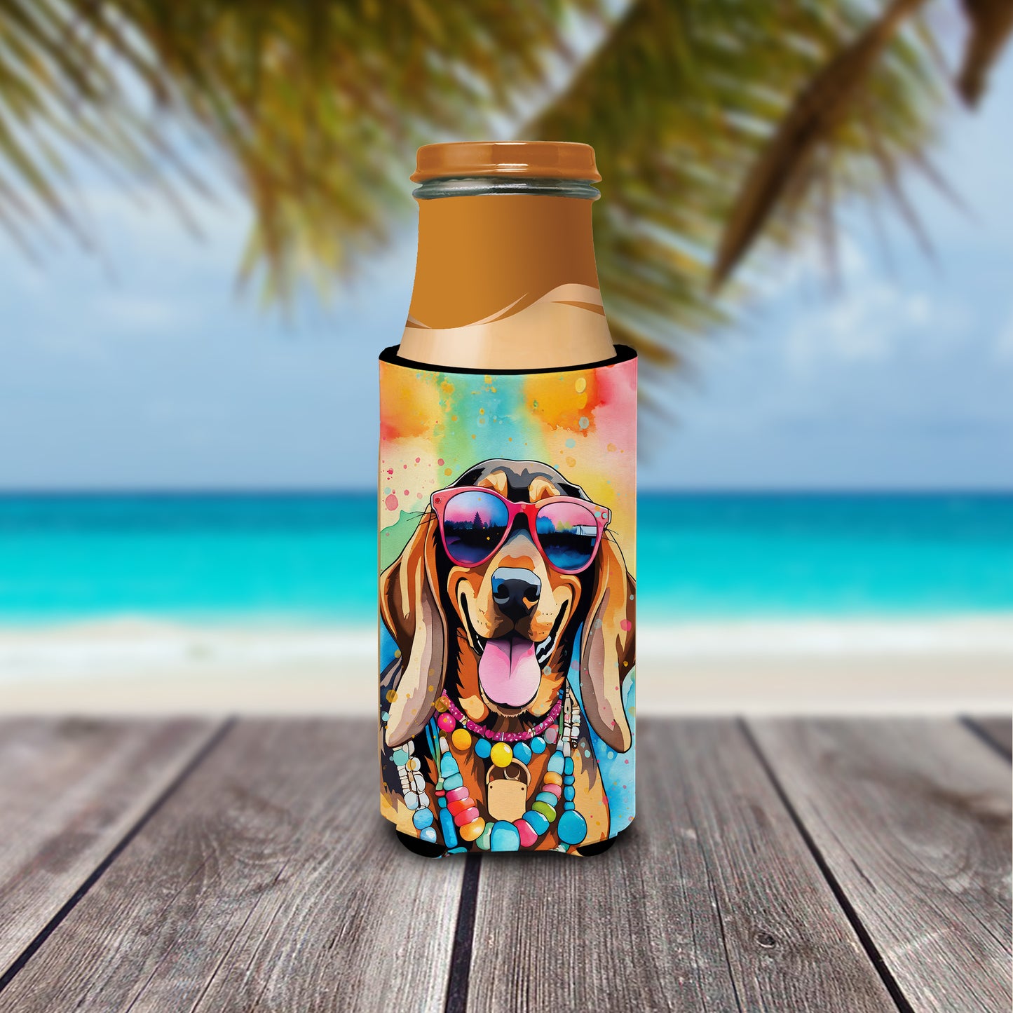 Doberman Pinscher Hippie Dawg Hugger for Ultra Slim Cans