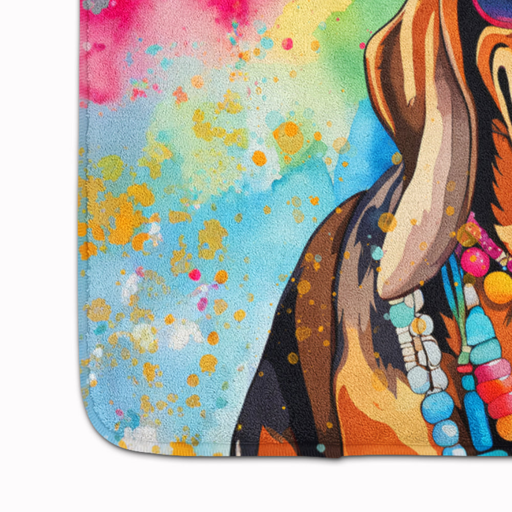 Doberman Pinscher Hippie Dawg Memory Foam Kitchen Mat