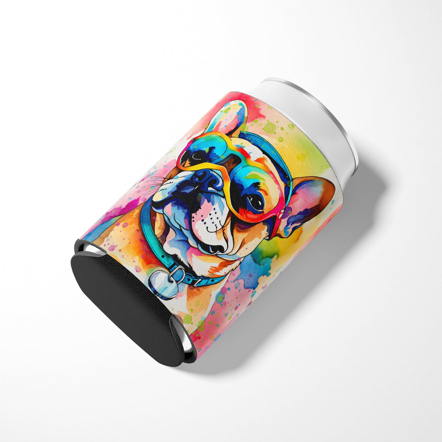 French Bulldog Hippie Dawg Can or Bottle Hugger