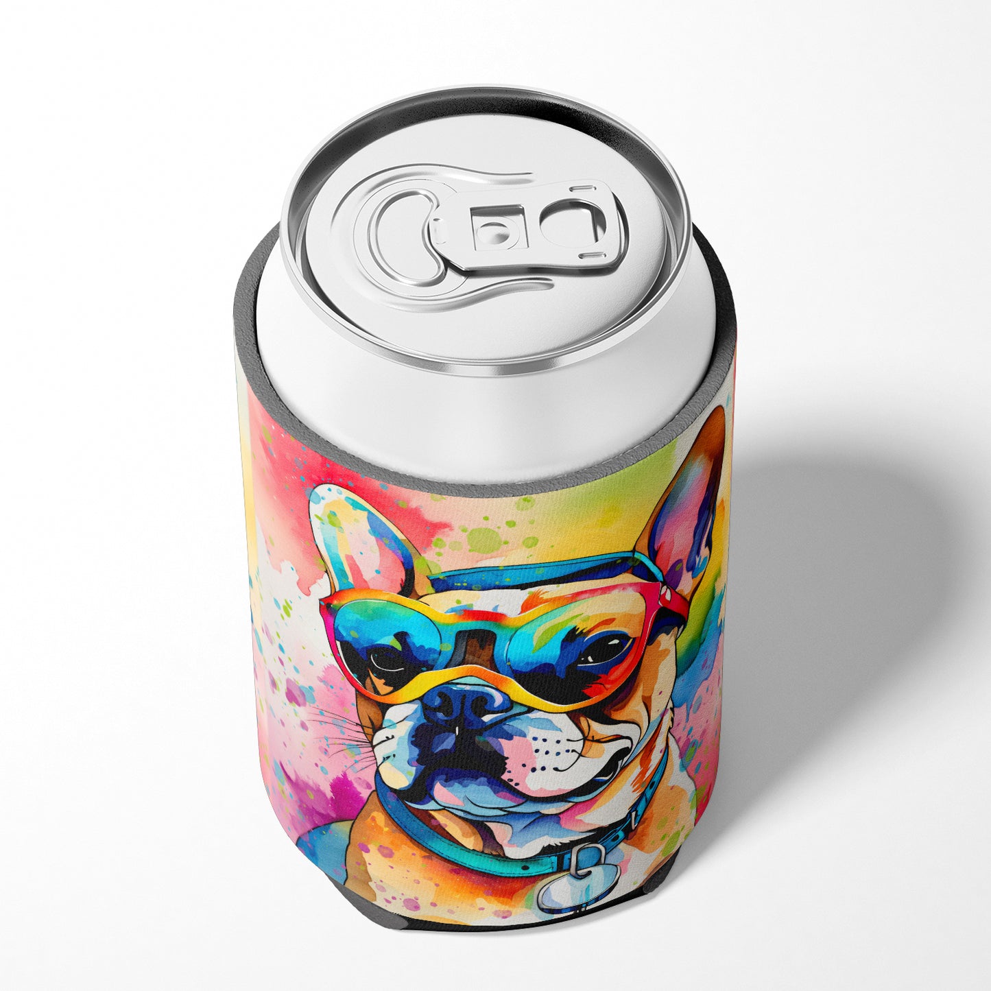 French Bulldog Hippie Dawg Can or Bottle Hugger