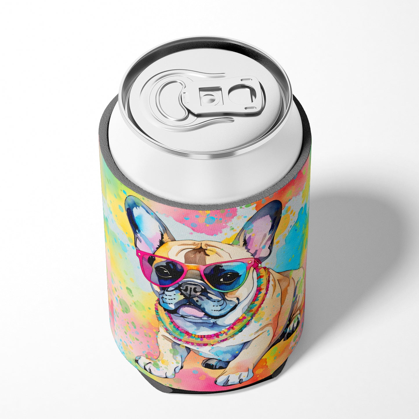 French Bulldog Hippie Dawg Can or Bottle Hugger