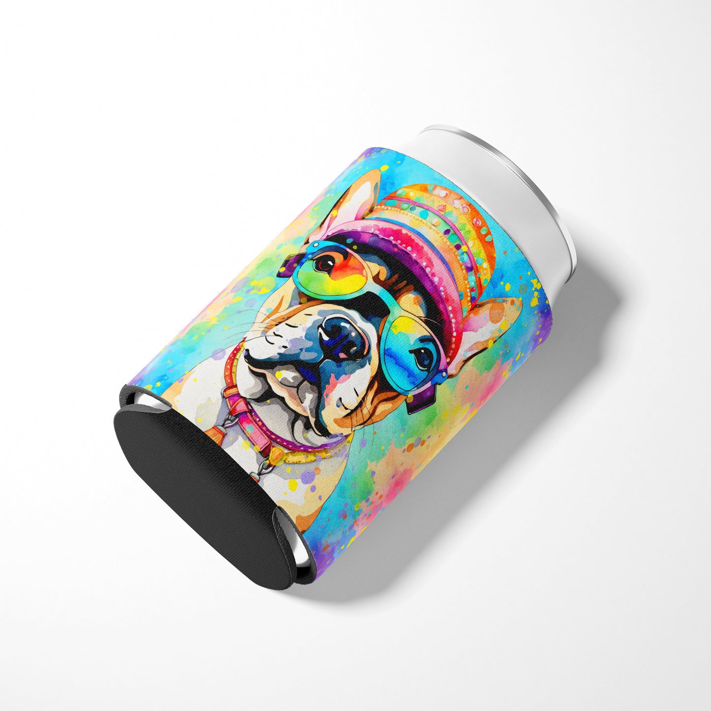 French Bulldog Hippie Dawg Can or Bottle Hugger