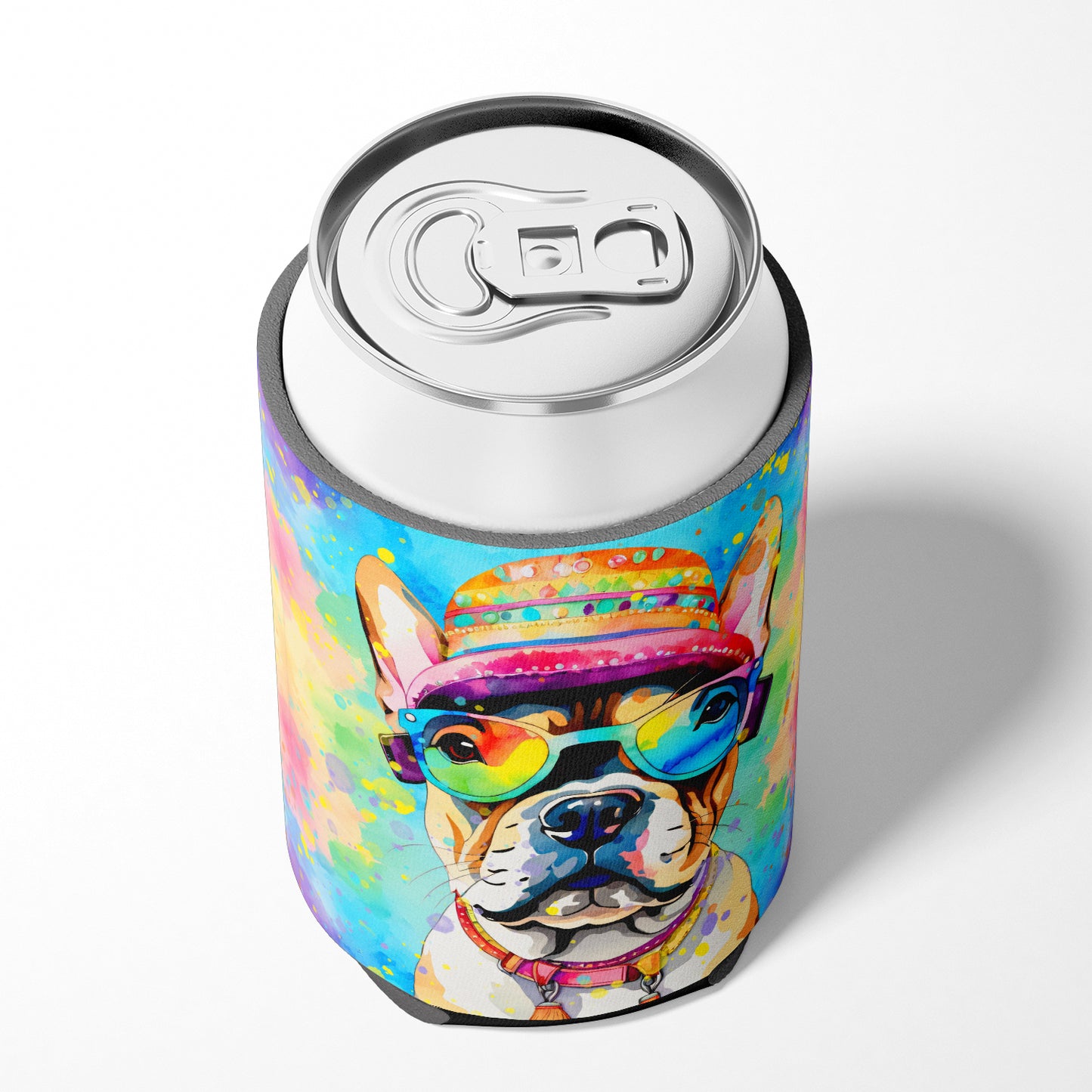 French Bulldog Hippie Dawg Can or Bottle Hugger