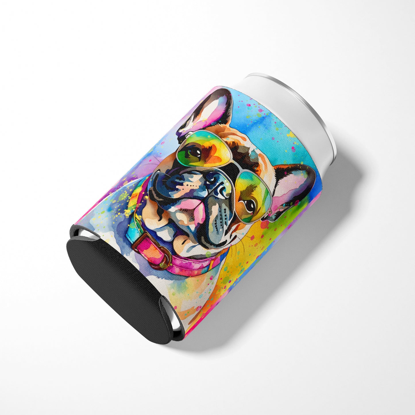 French Bulldog Hippie Dawg Can or Bottle Hugger