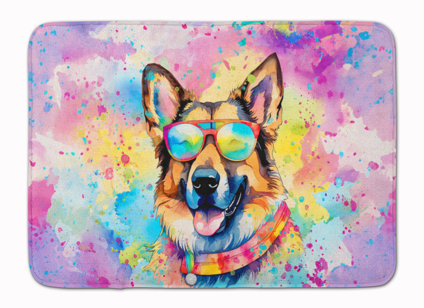 Buy this German Shepherd Hippie Dawg Memory Foam Kitchen Mat