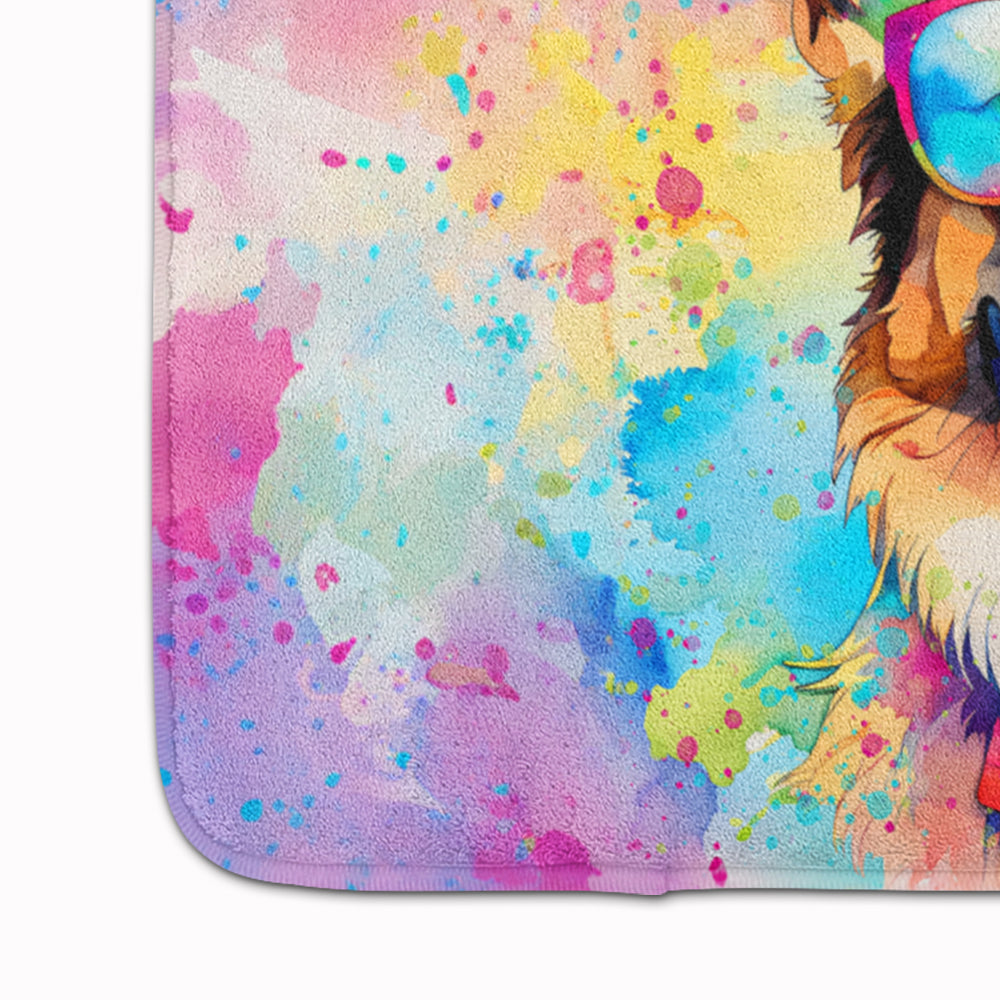 German Shepherd Hippie Dawg Memory Foam Kitchen Mat