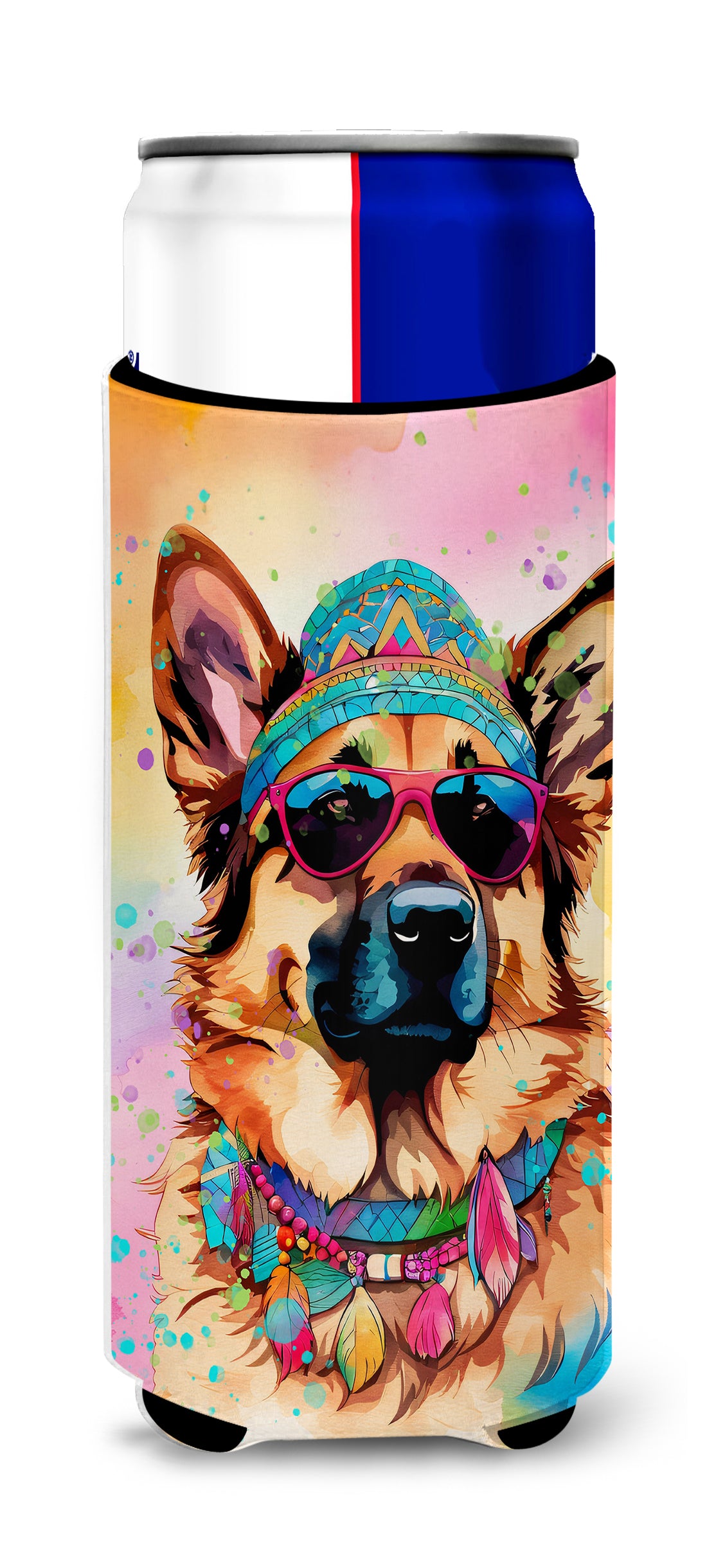 Buy this German Shepherd Hippie Dawg Hugger for Ultra Slim Cans
