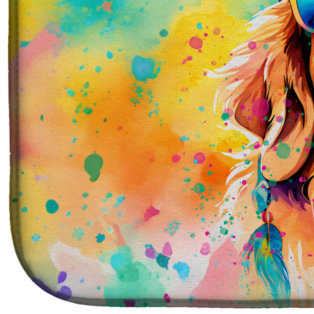 Golden Retriever Hippie Dawg Dish Drying Mat