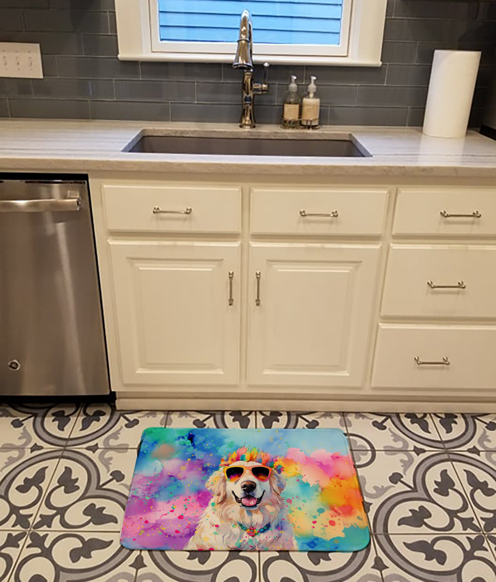 Great Pyrenees Hippie Dawg Memory Foam Kitchen Mat