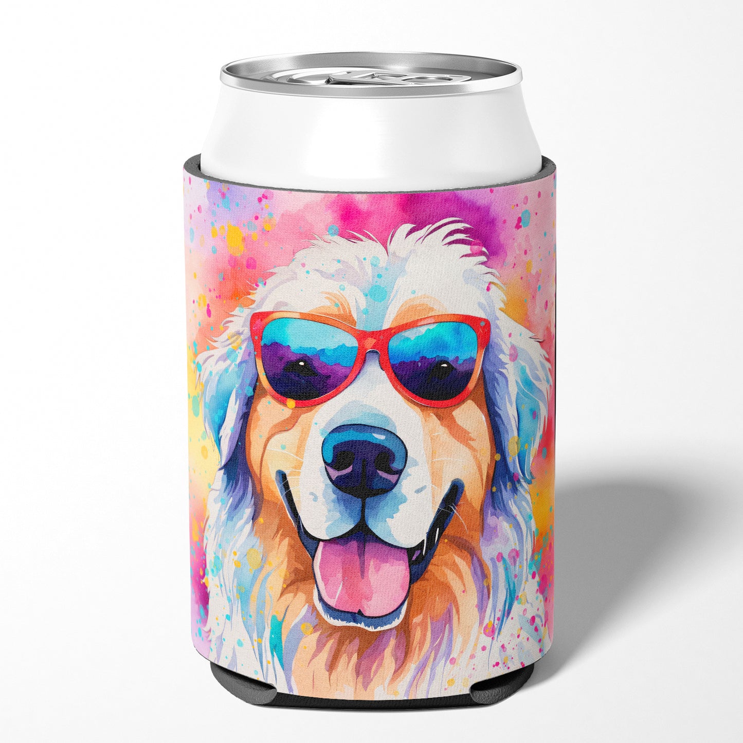 Great Pyrenees Hippie Dawg Can or Bottle Hugger