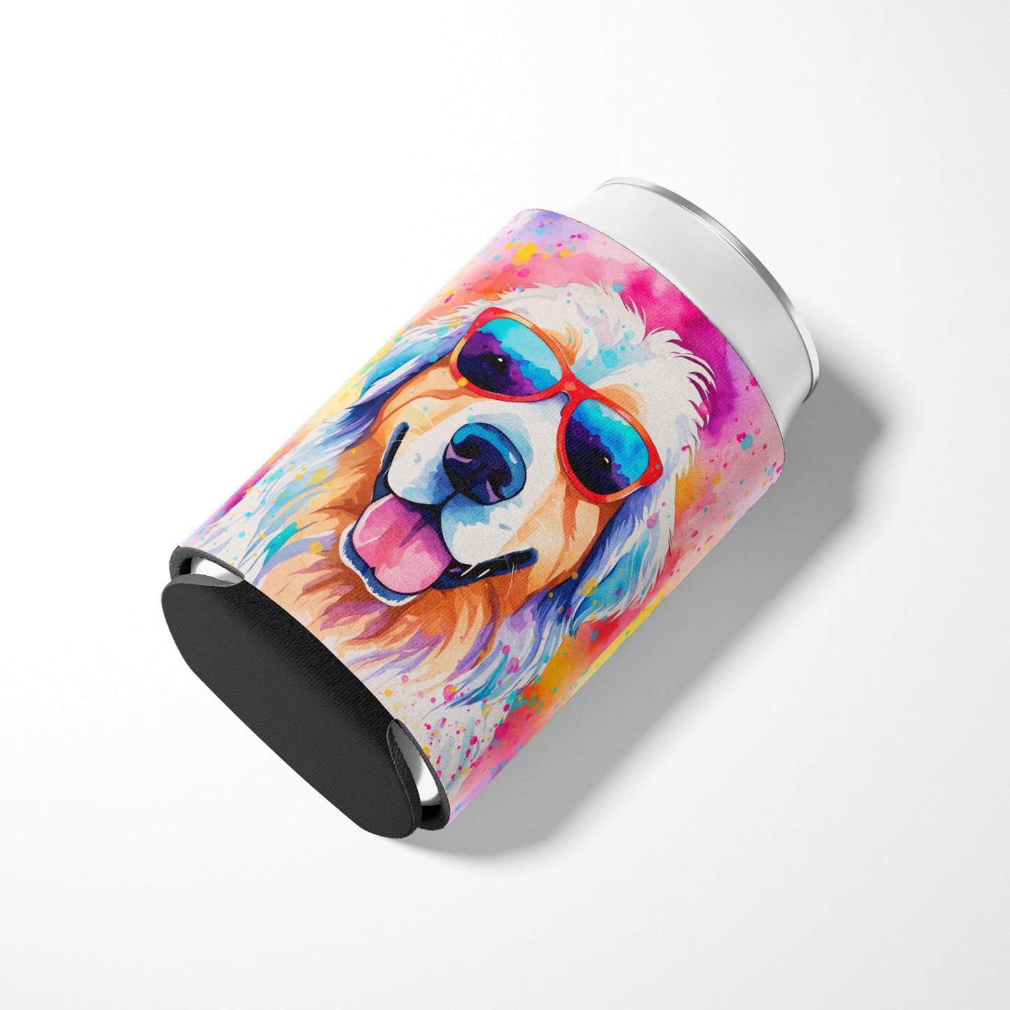 Great Pyrenees Hippie Dawg Can or Bottle Hugger