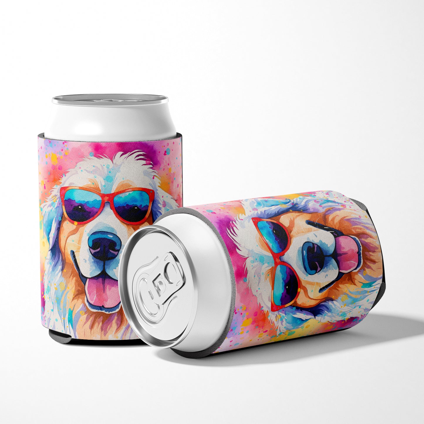 Great Pyrenees Hippie Dawg Can or Bottle Hugger