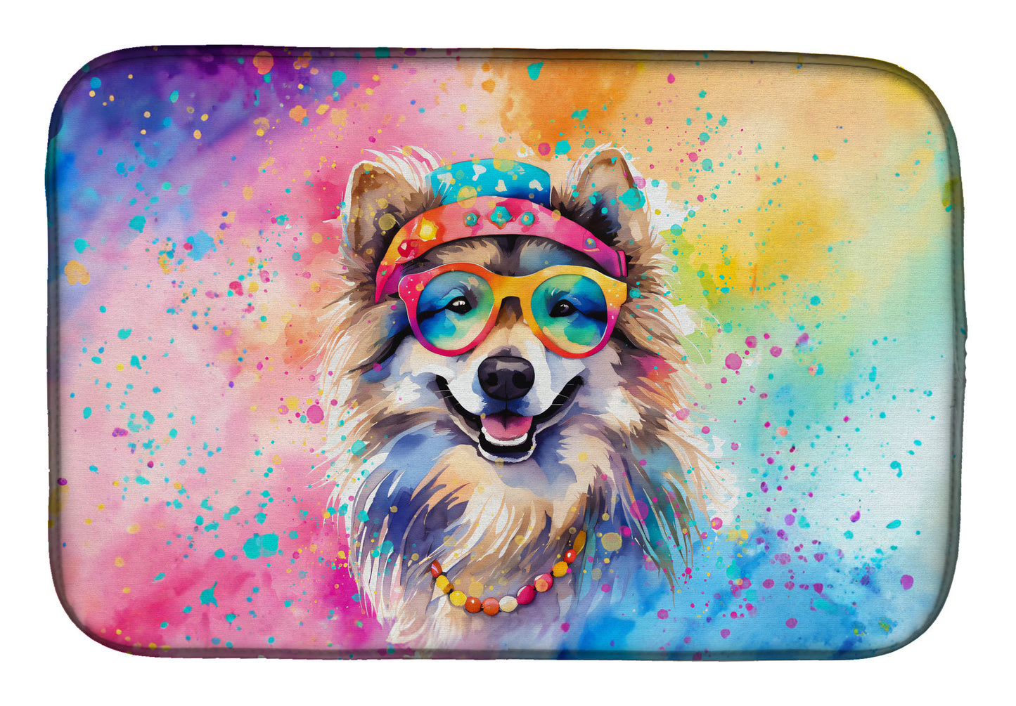 Buy this Keeshond Hippie Dawg Dish Drying Mat