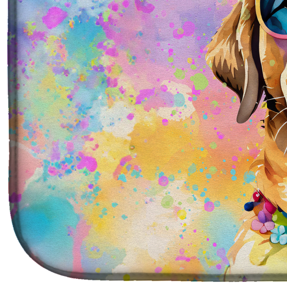 Yellow Labrador Hippie Dawg Dish Drying Mat