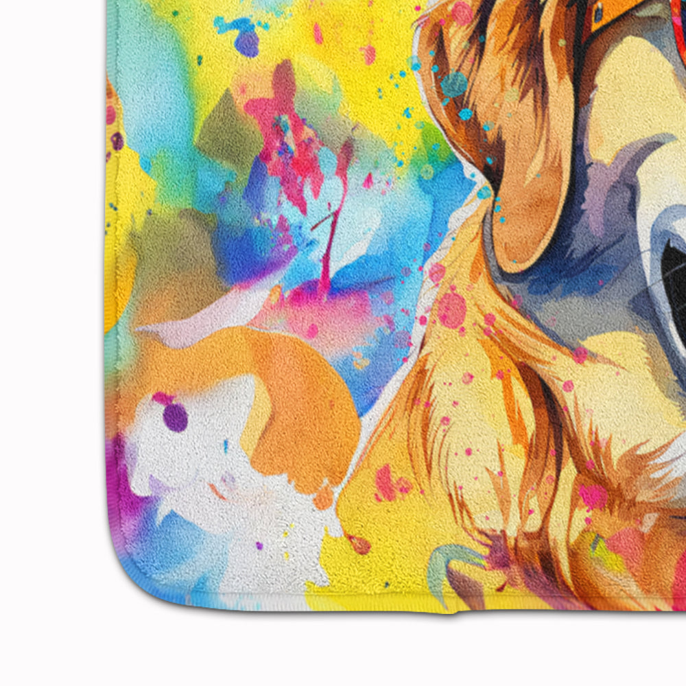 Yellow Labrador Hippie Dawg Memory Foam Kitchen Mat